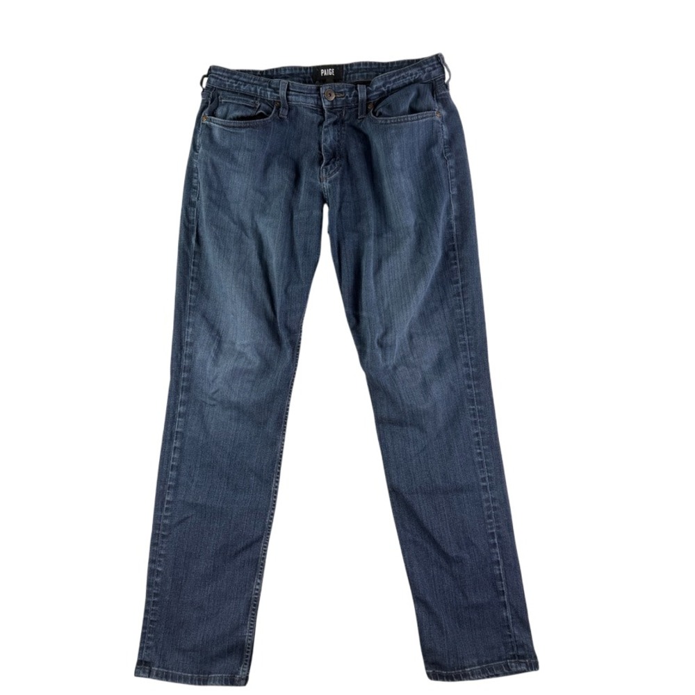 Paige Federal Jeans Mens 33x32 Blue Medium‎ Slim Straight Stretch Denim Comfort